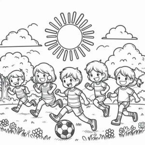 Desenho de Futebol Desenho Colorir Imprimir 14