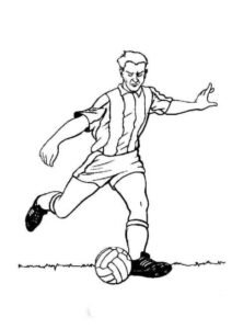 Desenho de Futebol Desenho Colorir Imprimir 20