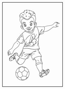 Desenho de Futebol Desenho Colorir Imprimir 24