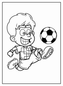Desenho de Futebol Desenho Colorir Imprimir 27