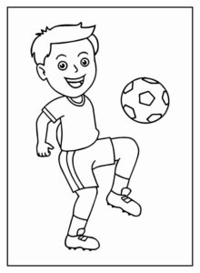Desenho de Futebol Desenho Colorir Imprimir 28
