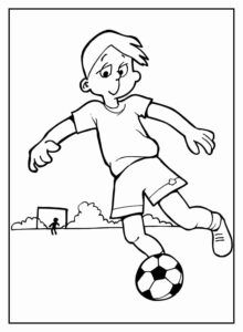 Desenho de Futebol Desenho Colorir Imprimir 29