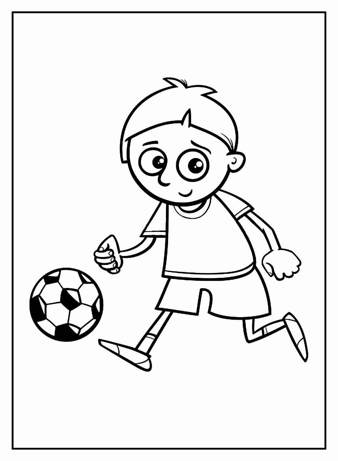 Desenho de Futebol Desenho Colorir Imprimir 30