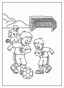 Desenho de Futebol Desenho Colorir Imprimir 34