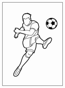 Desenho de Futebol Desenho Colorir Imprimir 35