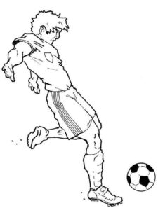 Desenho de Futebol Desenho Colorir Imprimir 46