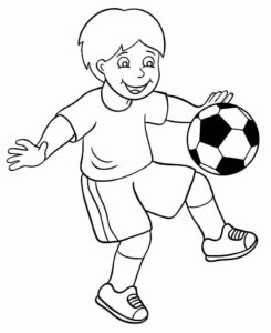 Desenho de Futebol Desenho Colorir Imprimir 53