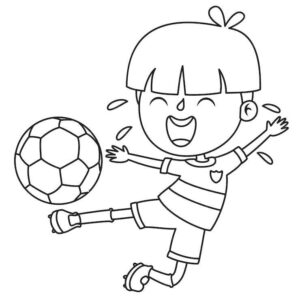 Desenho de Futebol Desenho Colorir Imprimir 58