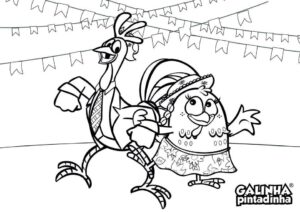 Desenho de Galinha Pintadinha Desenho Colorir Imprimir 18