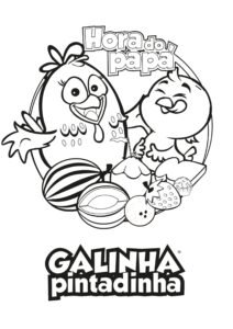 Desenho de Galinha Pintadinha Desenho Colorir Imprimir 23