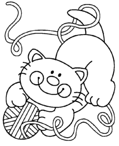 Desenho de Gato Para Colorir