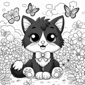 Desenho de Gatos Desenho Colorir Imprimir 03