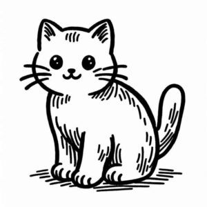 Desenho de Gatos Desenho Colorir Imprimir 05