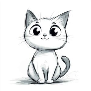 Desenho de Gatos Desenho Colorir Imprimir 07