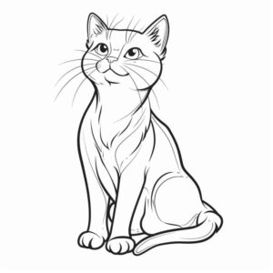 Desenho de Gatos Desenho Colorir Imprimir 10