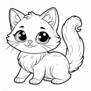 Desenho de Gatos Desenho Colorir Imprimir 11