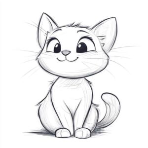 Desenho de Gatos Desenho Colorir Imprimir 13