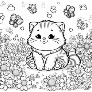 Desenho de Gatos Desenho Colorir Imprimir 16