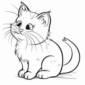 Desenho de Gatos Desenho Colorir Imprimir 17