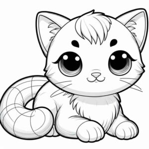 Desenho de Gatos Desenho Colorir Imprimir 18