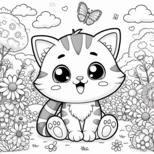 Desenho de Gatos Desenho Colorir Imprimir 19