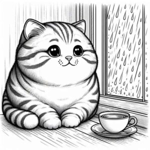 Desenho de Gatos Desenho Colorir Imprimir 22