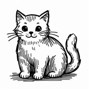 Desenho de Gatos Desenho Colorir Imprimir 23