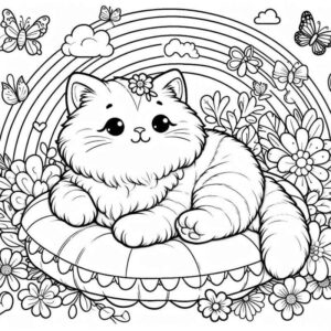 Desenho de Gatos Desenho Colorir Imprimir 25