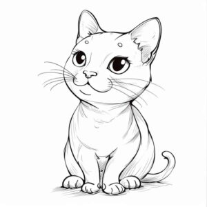 Desenho de Gatos Desenho Colorir Imprimir 38