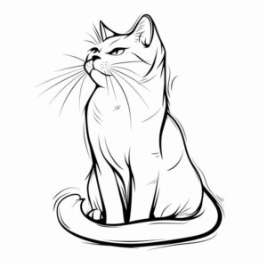 Desenho de Gatos Desenho Colorir Imprimir 41