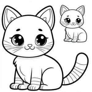 Desenho de Gatos Desenho Colorir Imprimir 42