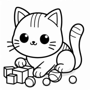Desenho de Gatos Desenho Colorir Imprimir 44