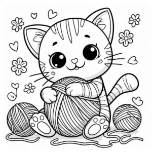 Desenho de Gatos Desenho Colorir Imprimir 48