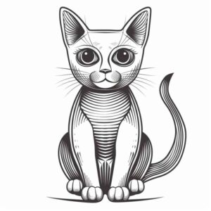 Desenho de Gatos Desenho Colorir Imprimir 50