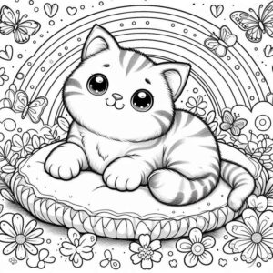Desenho de Gatos Desenho Colorir Imprimir 51