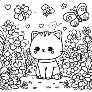 Desenho de Gatos Desenho Colorir Imprimir 52
