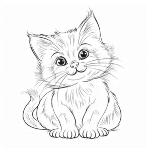 Desenho de Gatos Desenho Colorir Imprimir 55