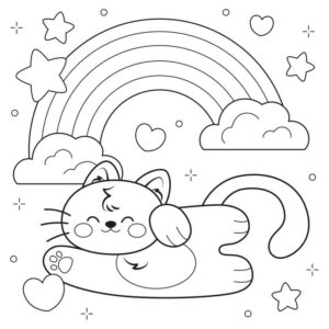 Desenho de Gatos Desenho Colorir Imprimir 66