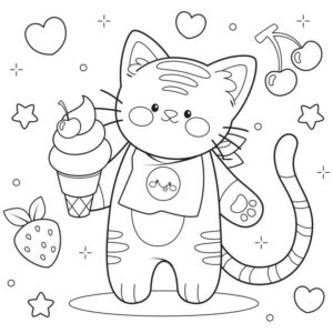 Desenho de Gatos Desenho Colorir Imprimir 67