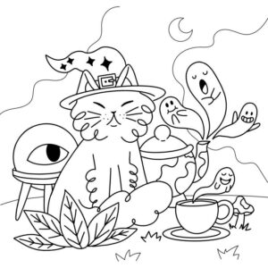 Desenho de Gatos Desenho Colorir Imprimir 68