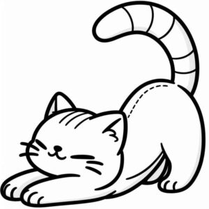Desenho de Gatos Desenho Colorir Imprimir 69