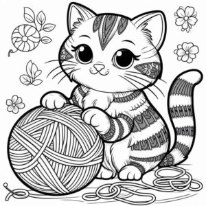 Desenho de Gatos Desenho Colorir Imprimir 71