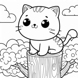 Desenho de Gatos Desenho Colorir Imprimir 72