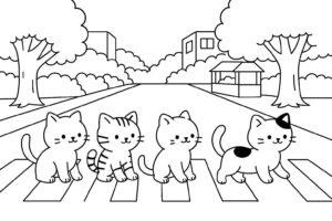 Desenho de Gatos Desenho Colorir Imprimir 82