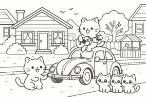 Desenho de Gatos Desenho Colorir Imprimir 83