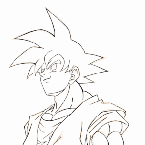 Desenho de Goku Desenho Colorir Imprimir 023