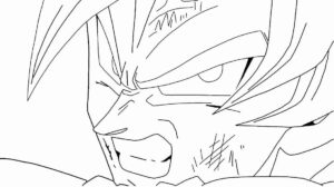 Desenho de Goku Desenho Colorir Imprimir 036