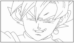 Desenho de Goku Desenho Colorir Imprimir 037