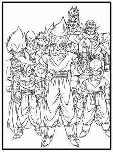 Desenho de Goku Desenho Colorir Imprimir 048