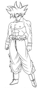 Desenho de Goku Desenho Colorir Imprimir 051